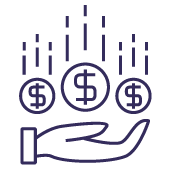 Hand with dollar coins symbolizing smoother supplier payments